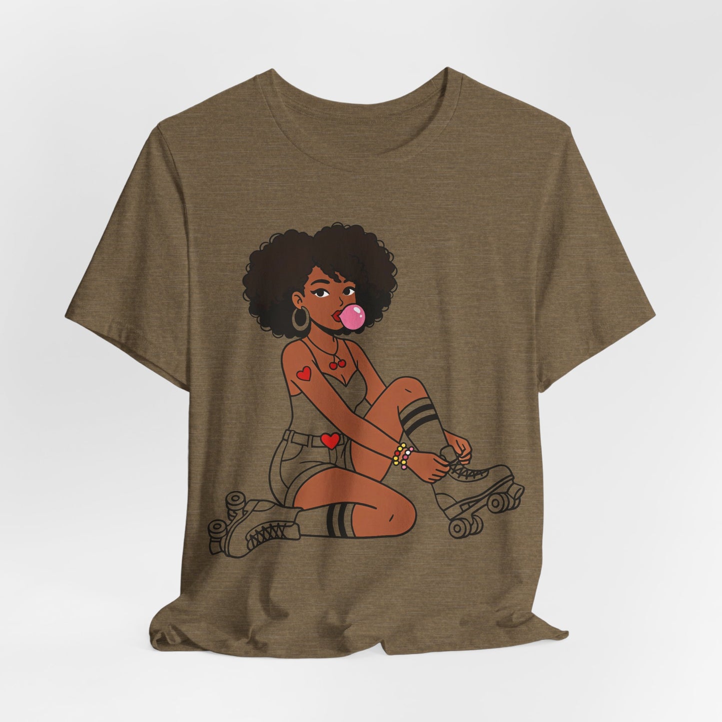 Afro Roller Girl Shirt
