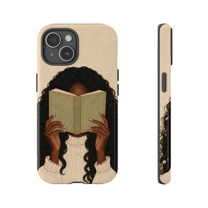 Girl Reading Phone Case
