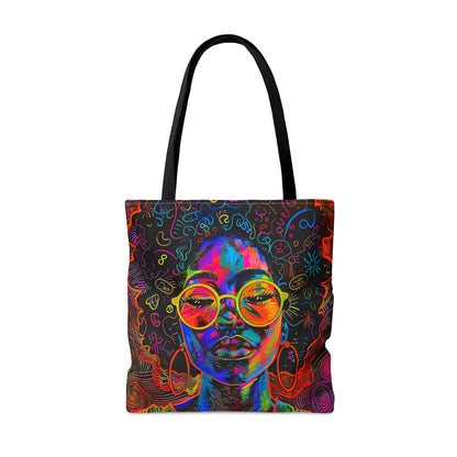 Afro Graffiti Tote Bag