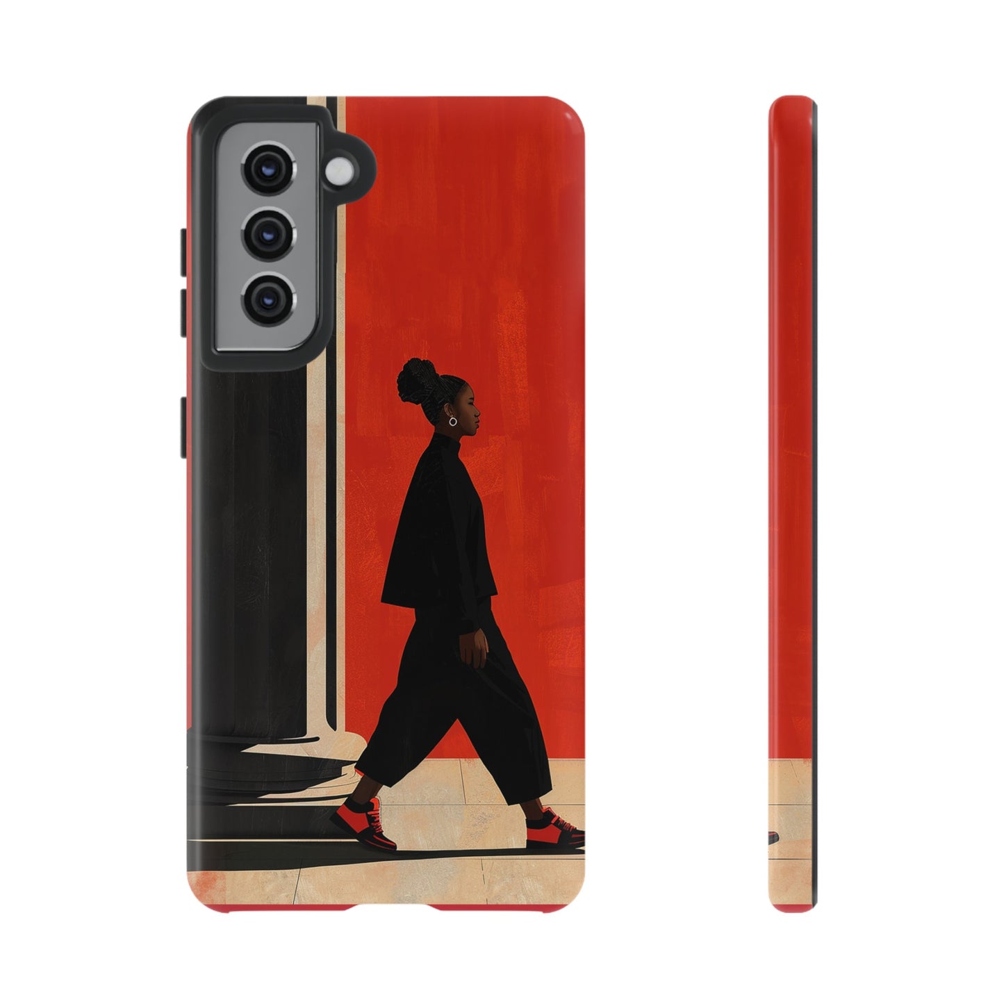 Afro Puff Walk Phone Case