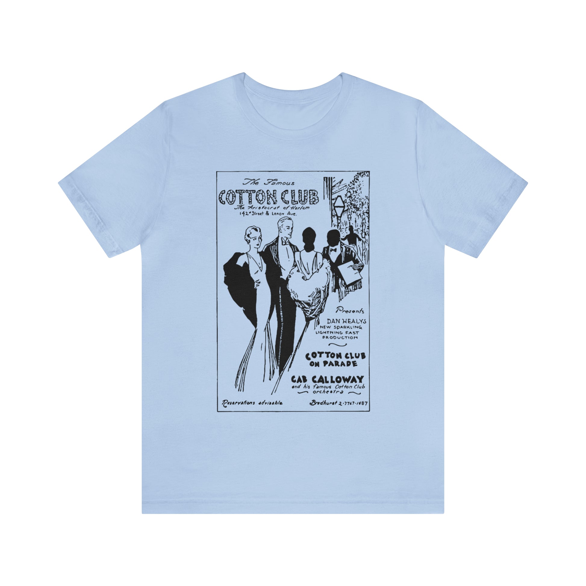 Cotton Club Harlem New York City Jazz T-Shirt Men's Unisex Tee