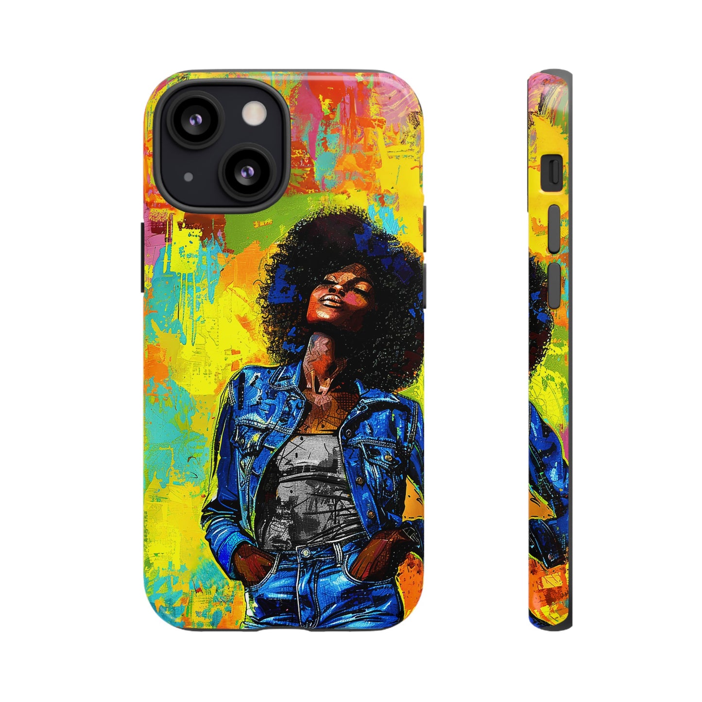 Afro Denim Phone Case