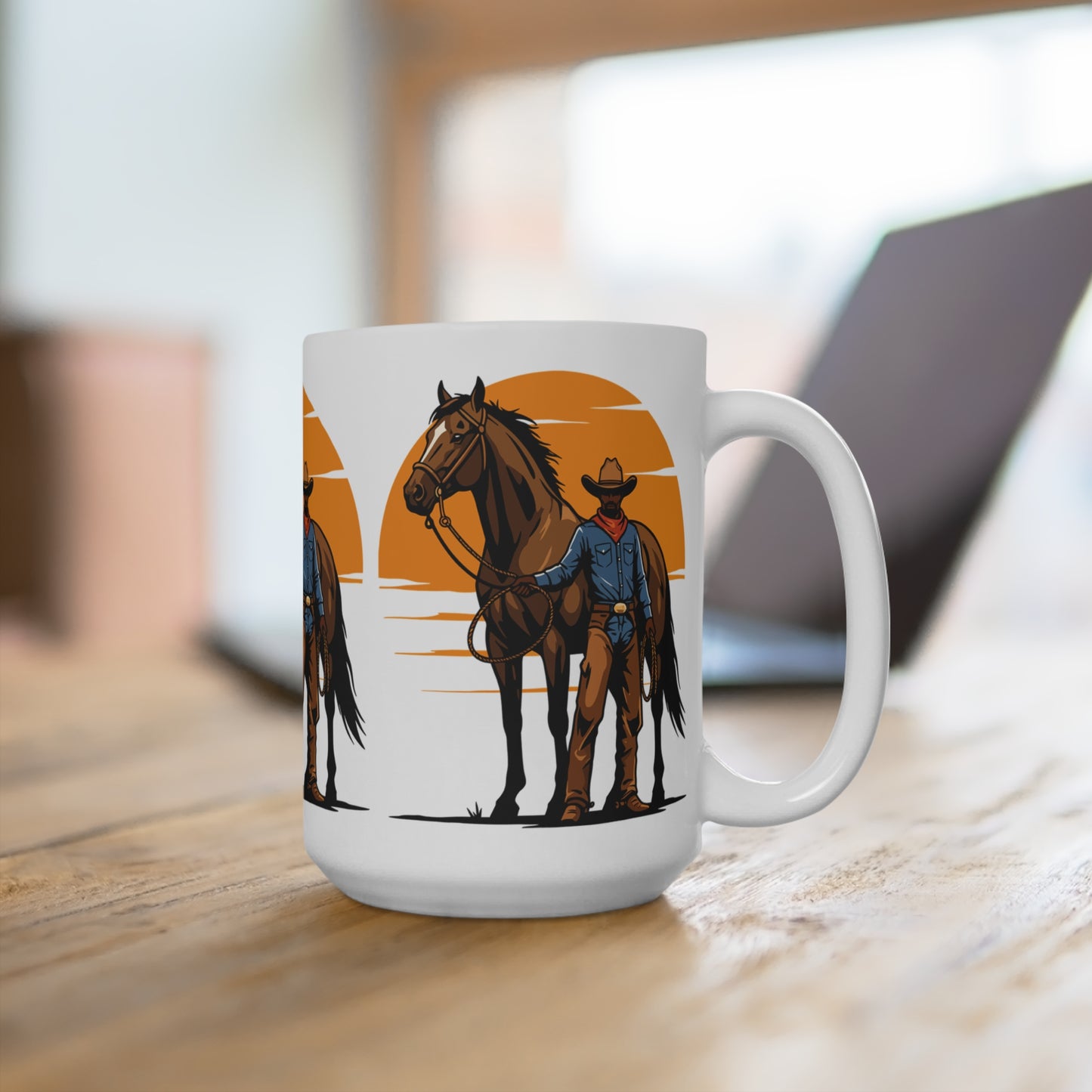Cowboy with Horse Mug