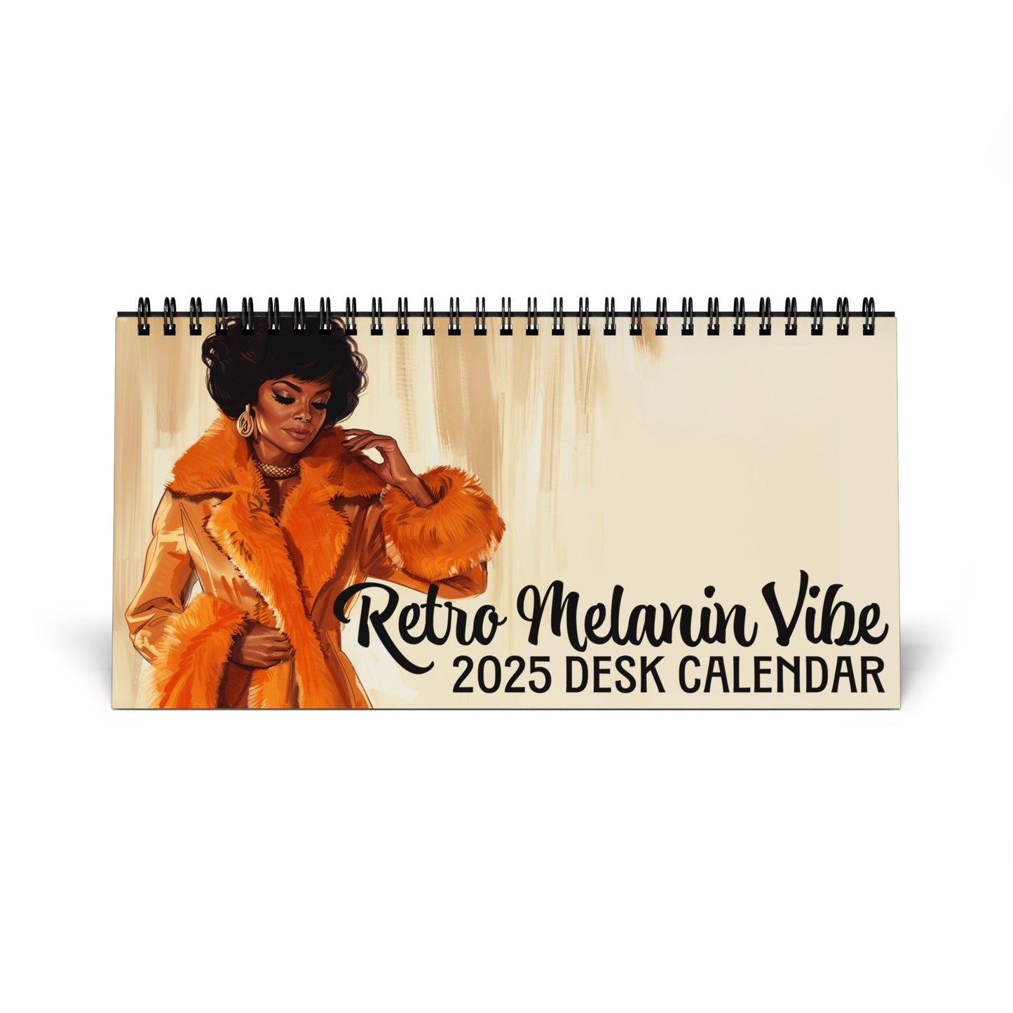 Retro Melanin 2025 Desk Calendar