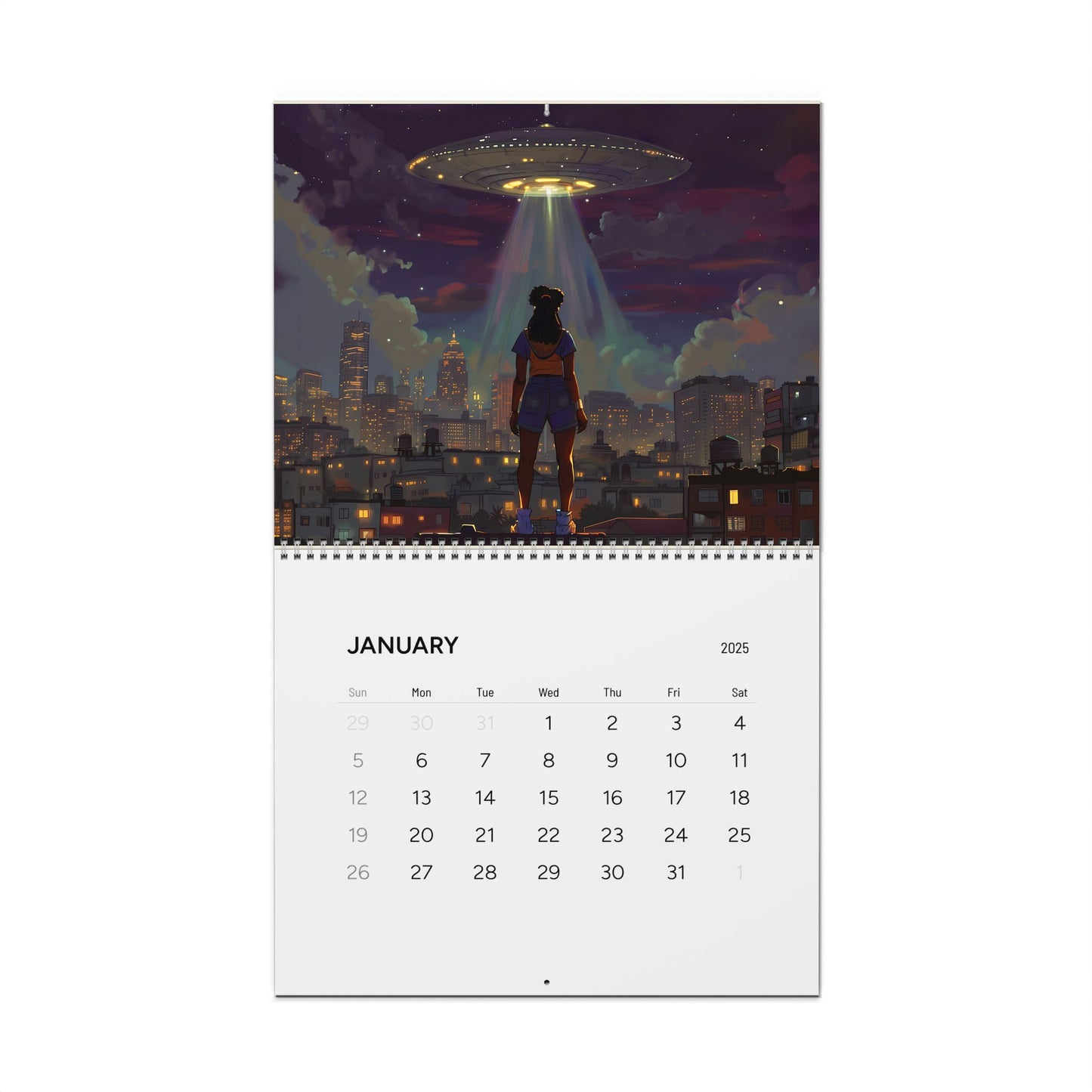 Afro Galactic Her 2025 Wall Calendar