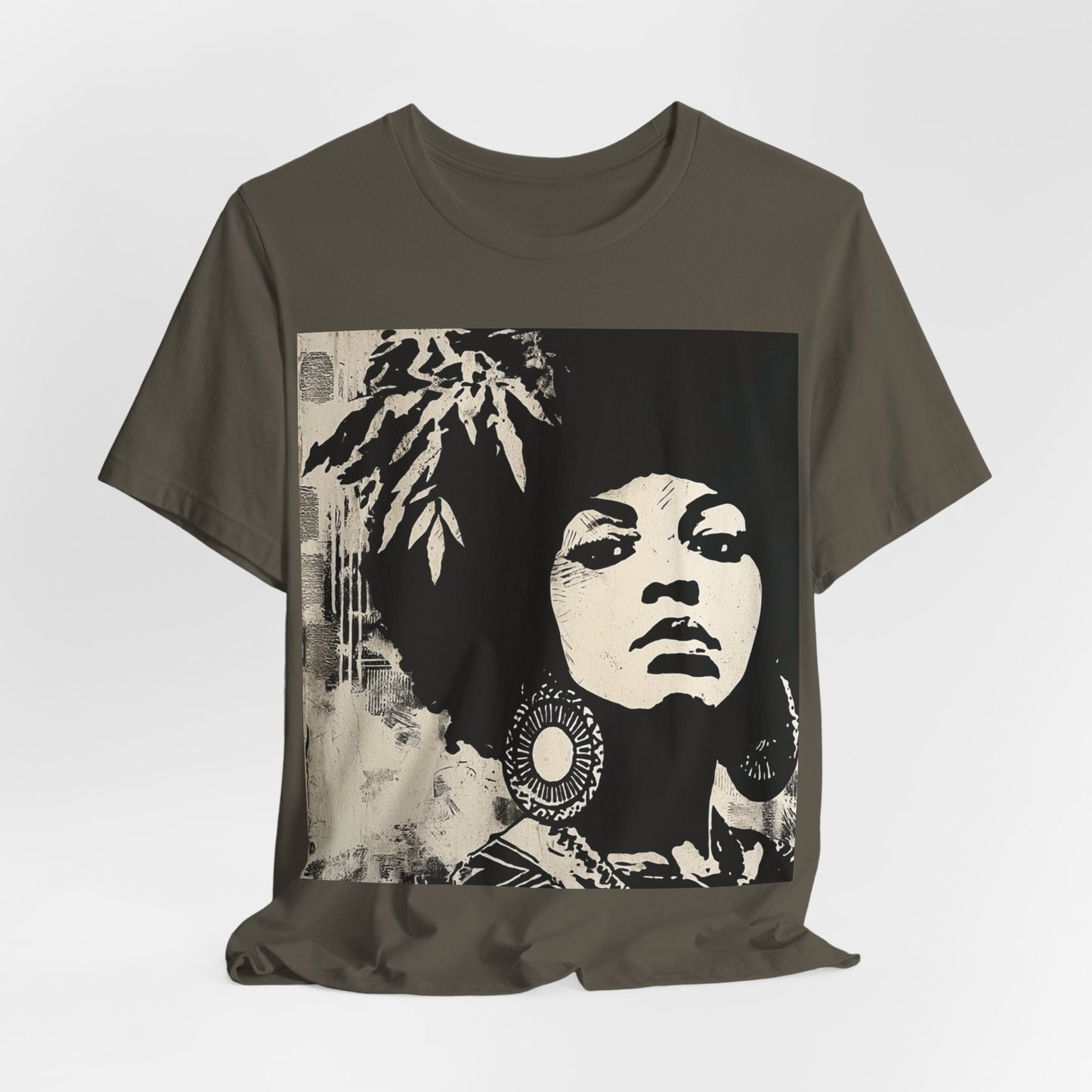 Afro Stencil Portrait Shirt