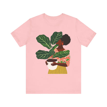 Woman with Potted Plant Shirt