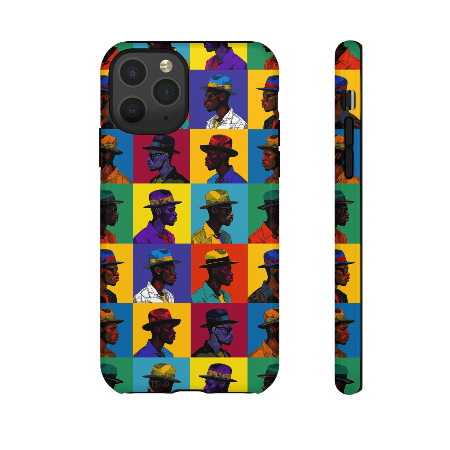 Black Men in Hats Phone Case