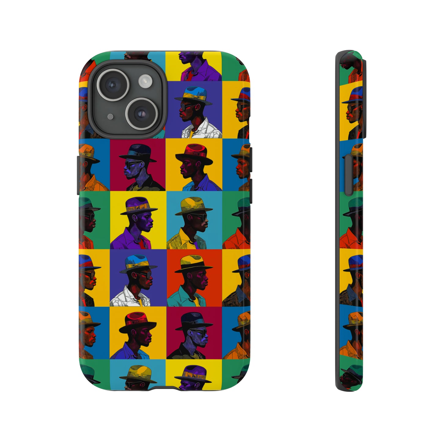 Black Men in Hats Phone Case