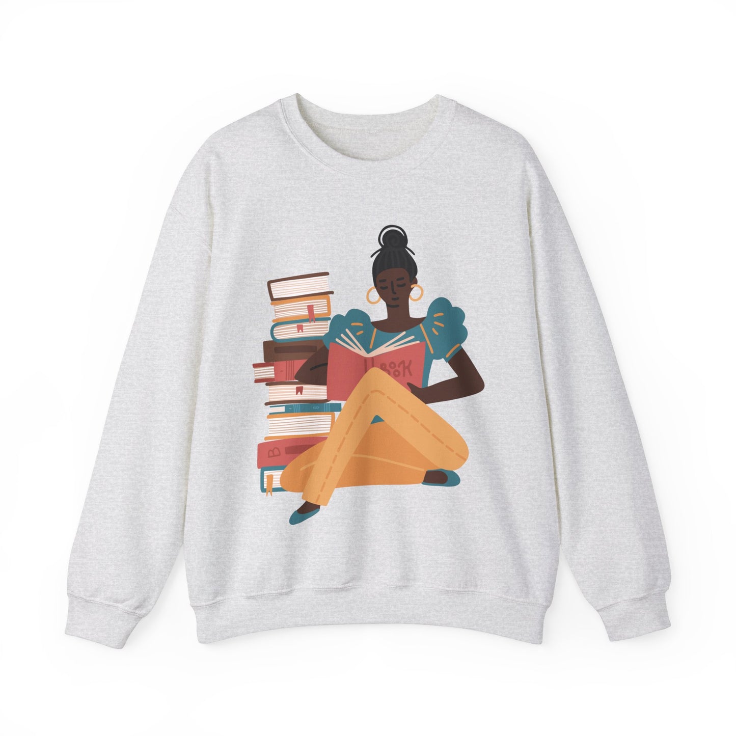 Girl Reading Sweatshirt