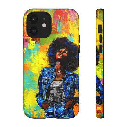 Afro Denim Phone Case