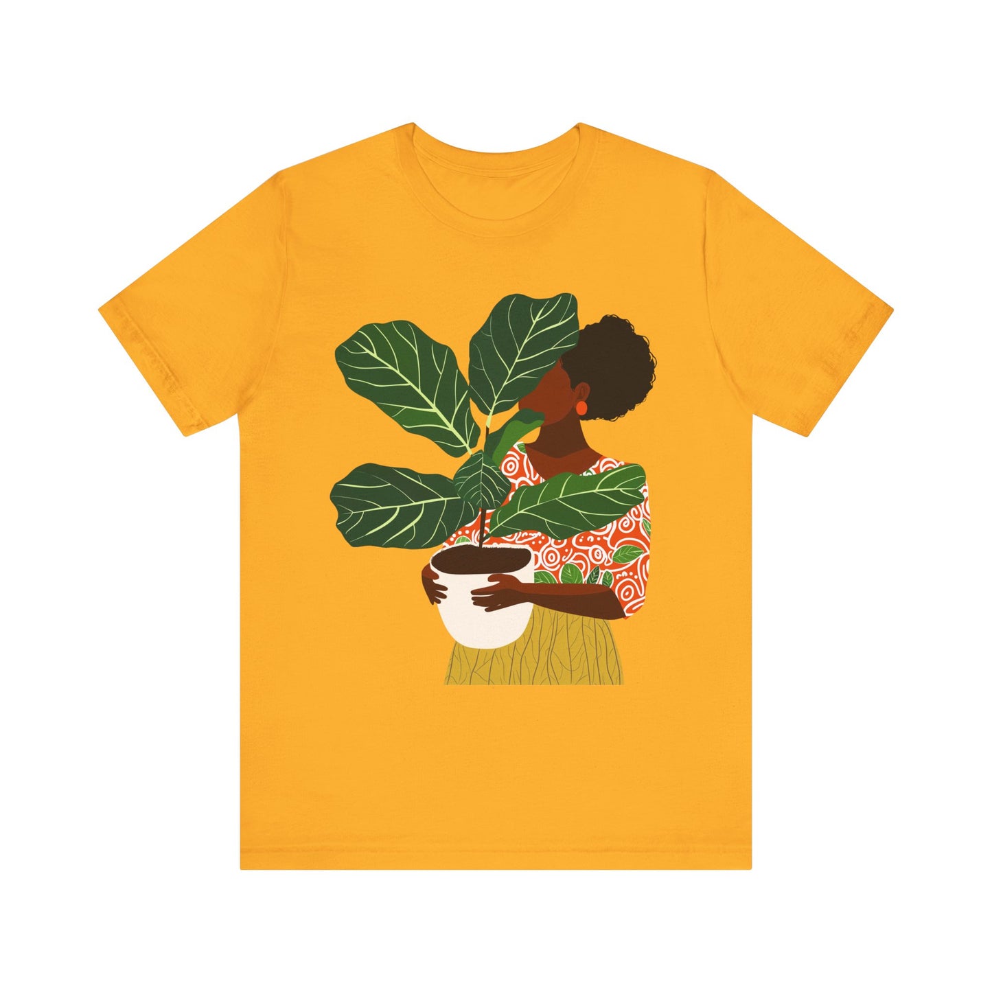 Woman with Potted Plant Shirt