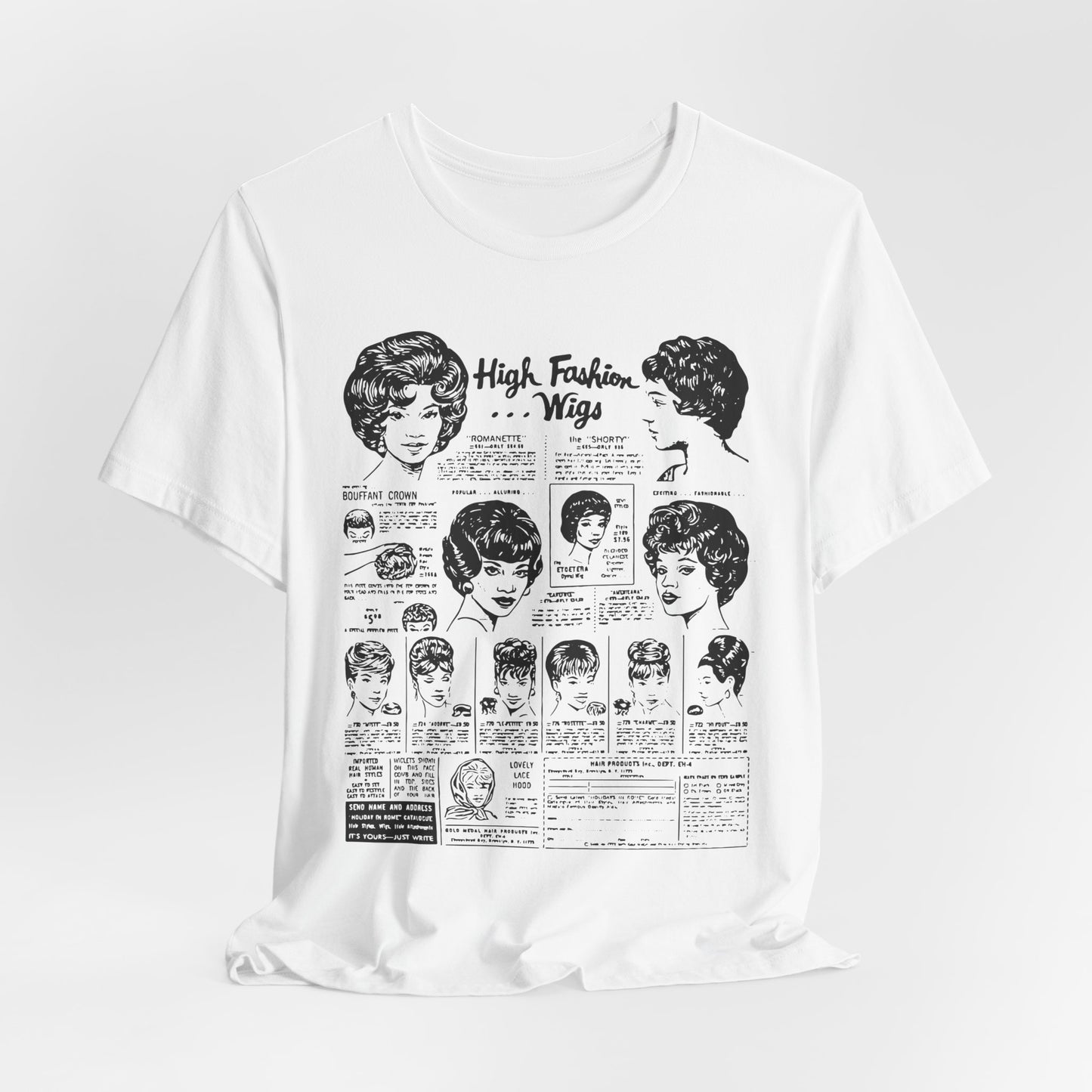 Vintage Wig Ad T-shirt