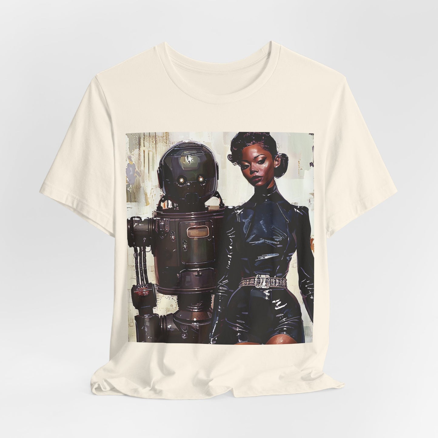 Woman with Robot Shirt