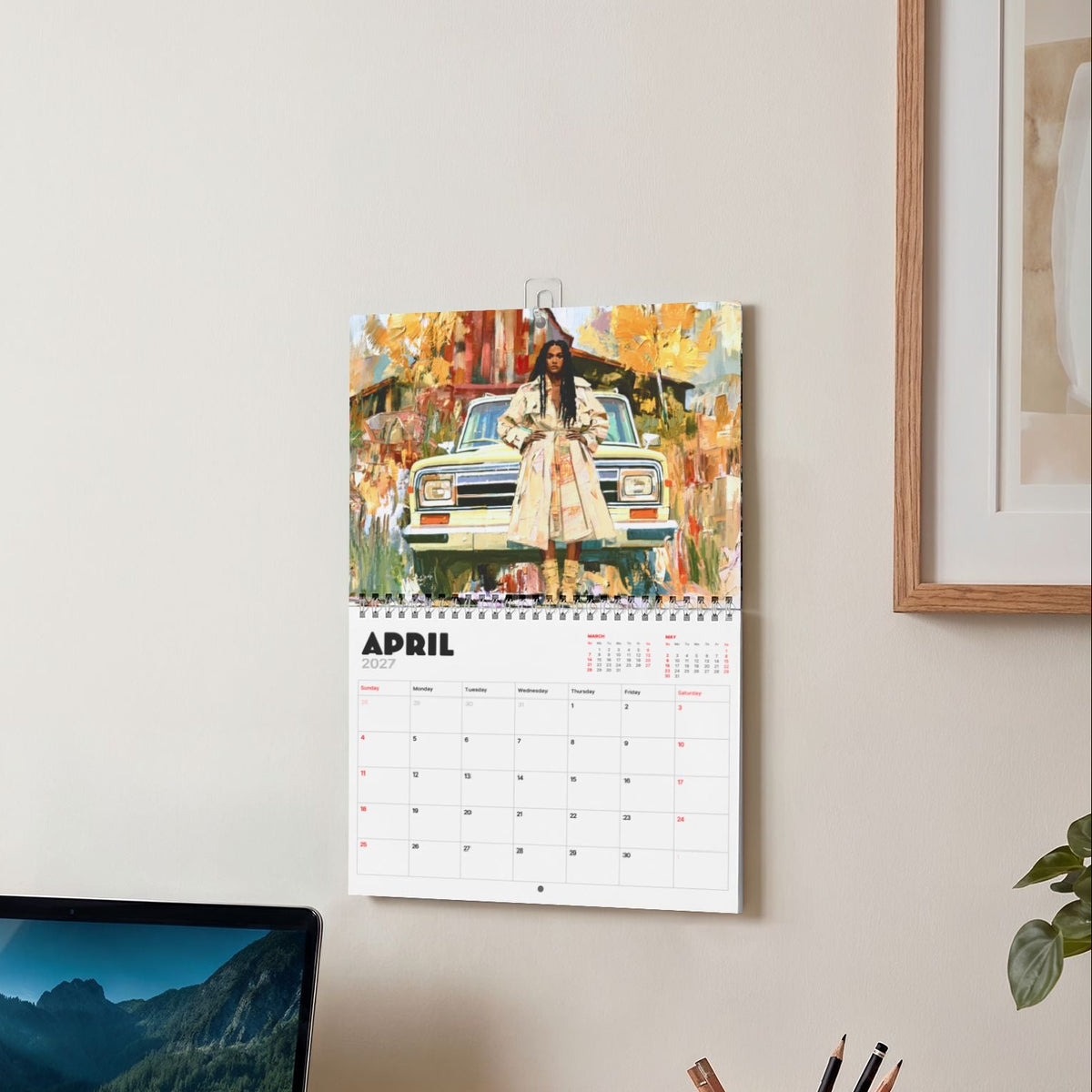 Classic Cars & Melanin 2027 Wall Calendar