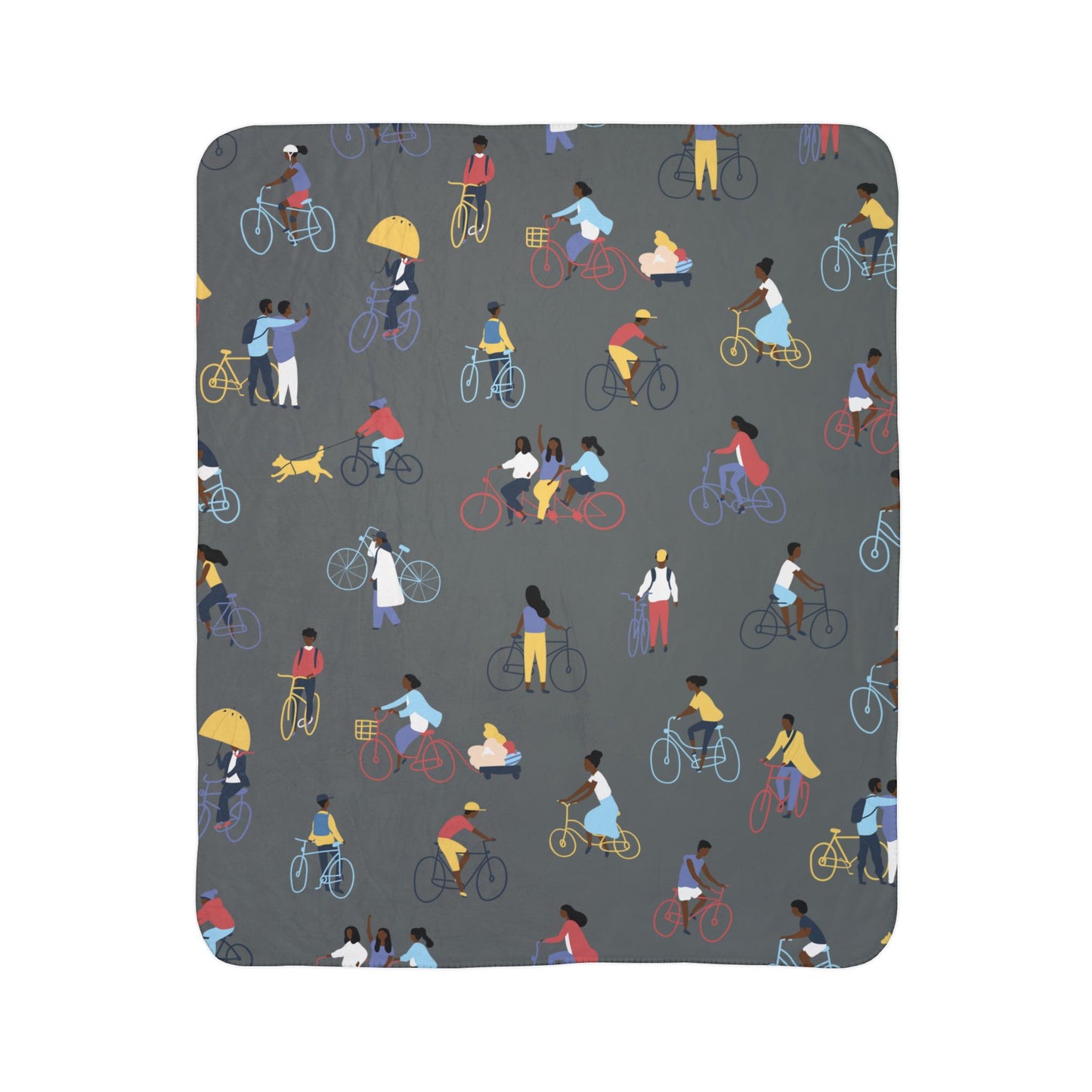 People on Bikes Blanket