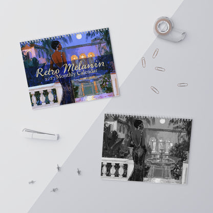 Retro Melanin 2027 Wall Calendar