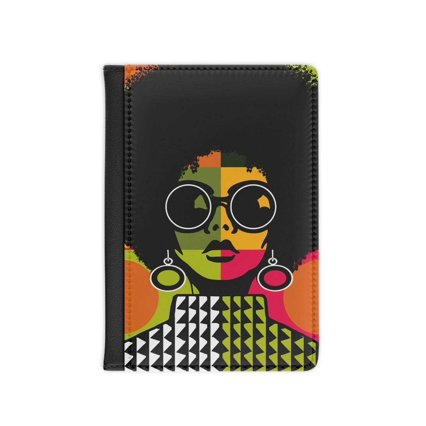 Afro Pop Portrait Passport Cover