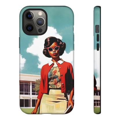 Old School Girl Phone Case