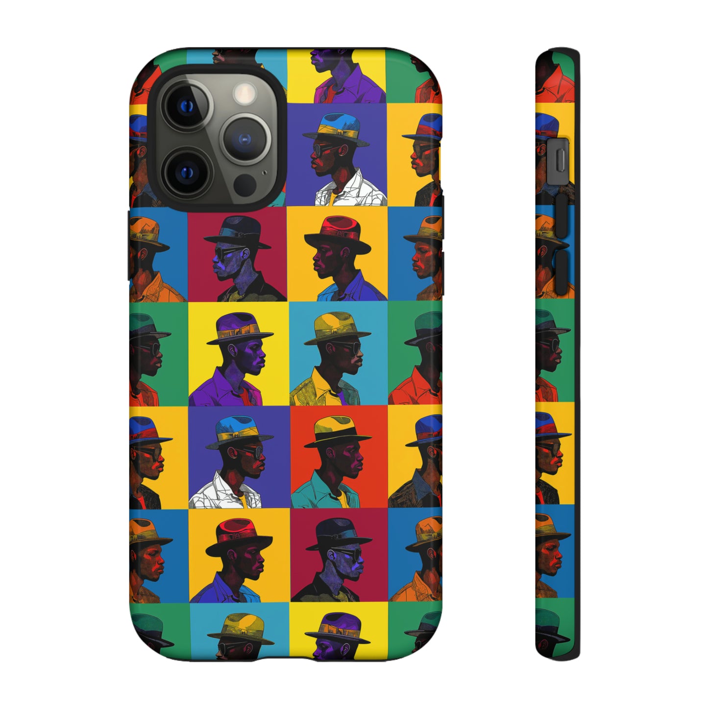 Black Men in Hats Phone Case