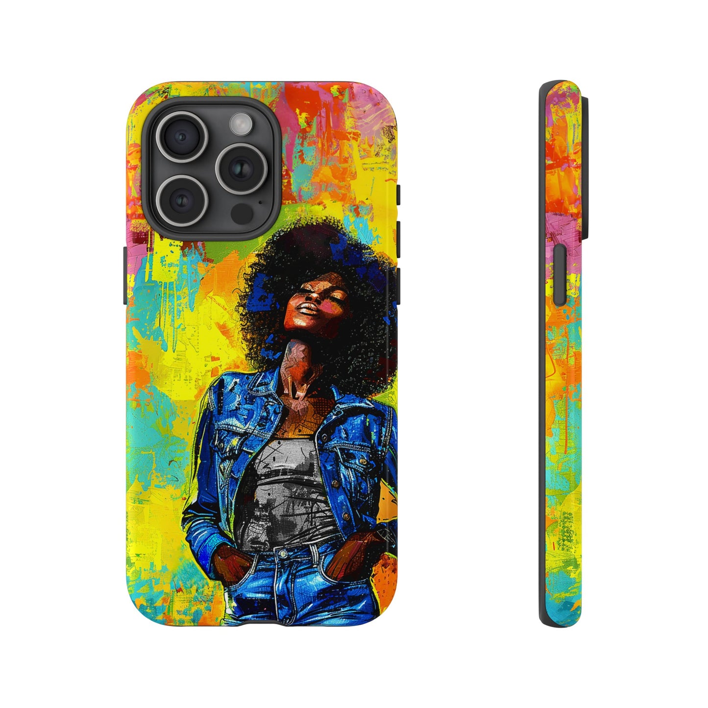 Afro Denim Phone Case