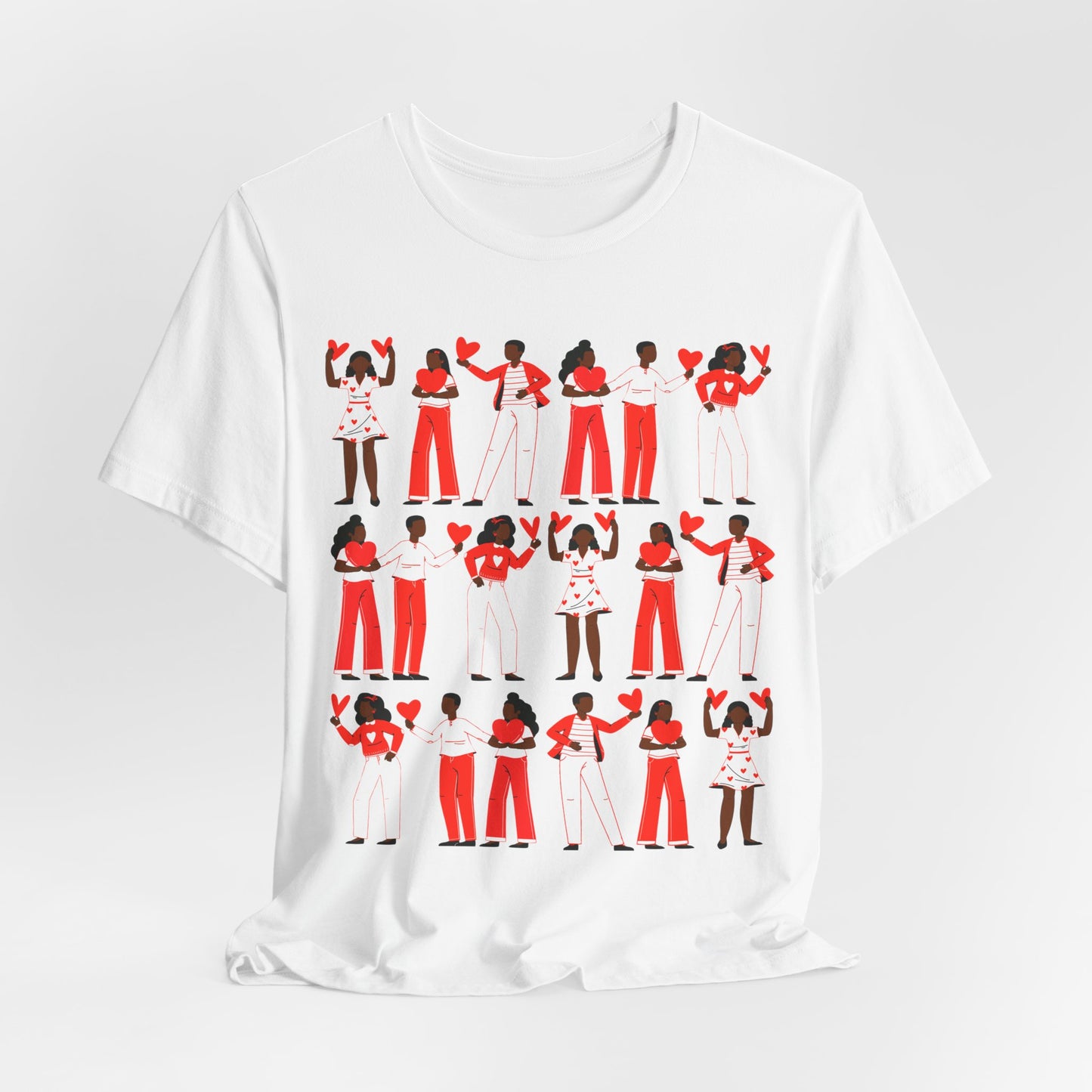 Black Love Hearts Shirt