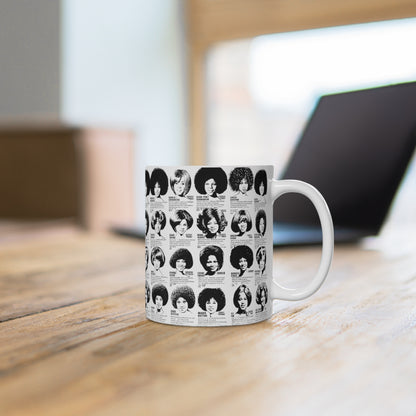 Afro Wig Ad Mug