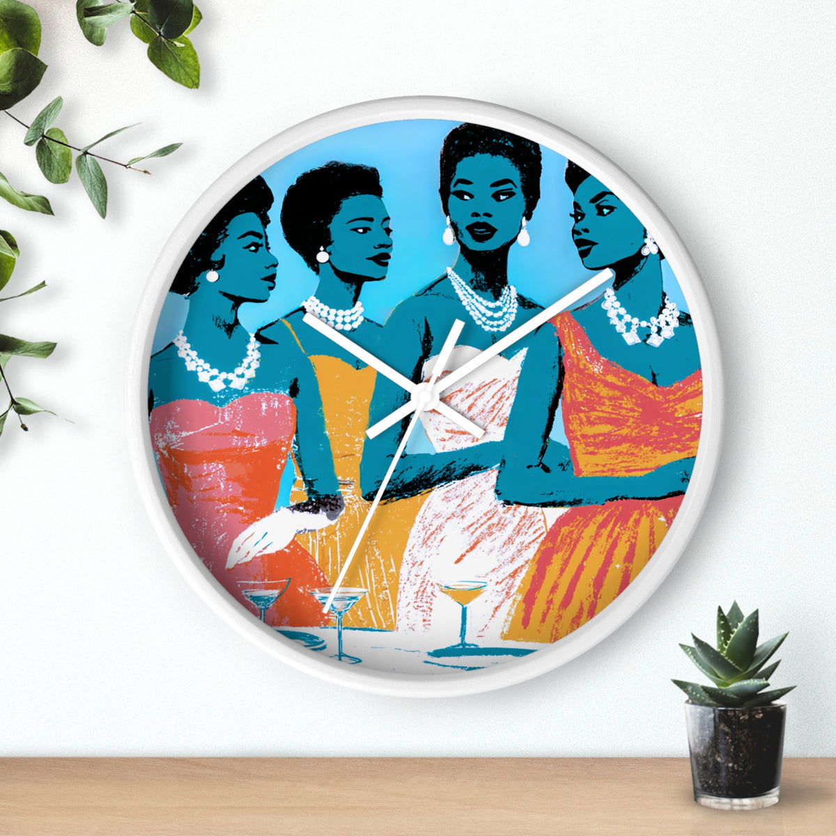 Cocktail Party Wall Clock