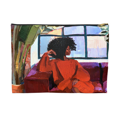 Woman on Couch Accessory Pouch