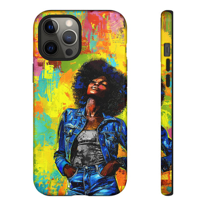 Afro Denim Phone Case