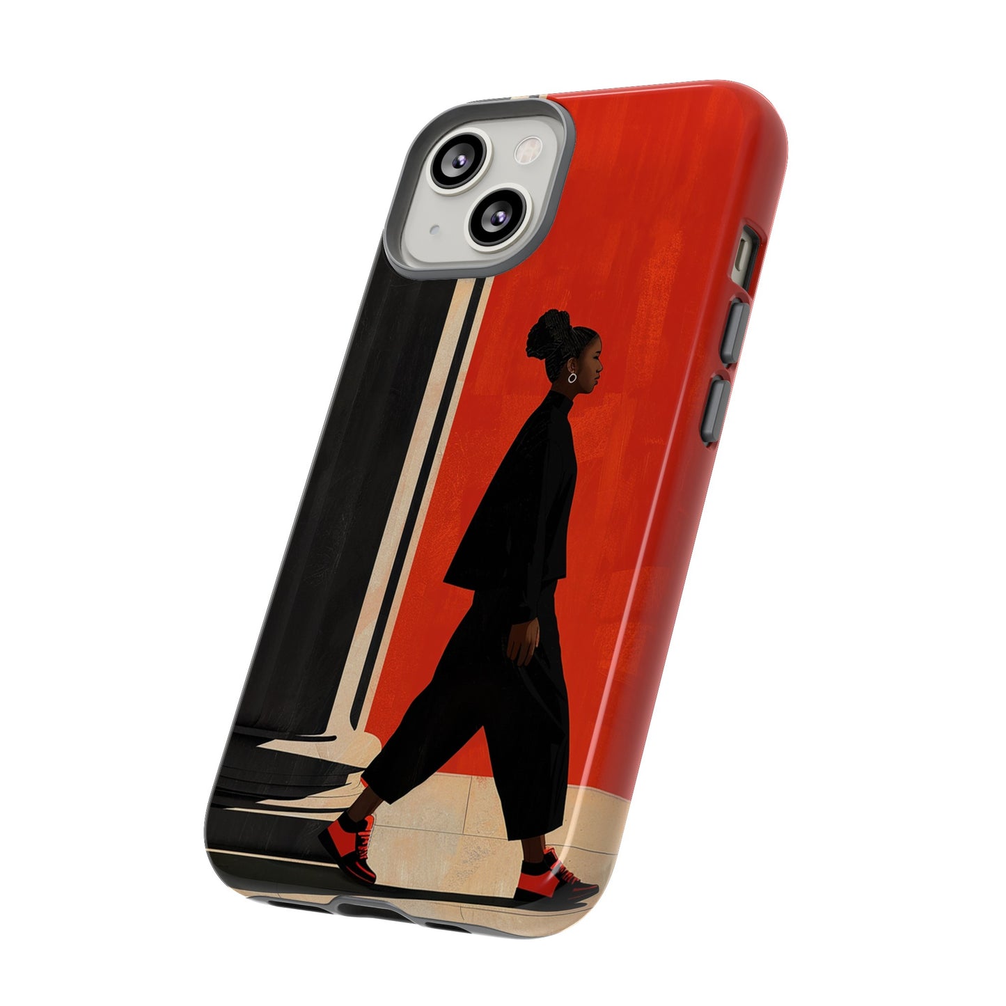 Afro Puff Walk Phone Case