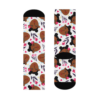 Afro Buns Crew Socks