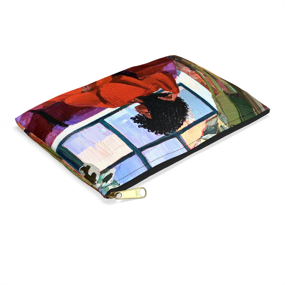 Woman on Couch Accessory Pouch