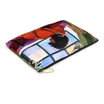 Woman on Couch Accessory Pouch