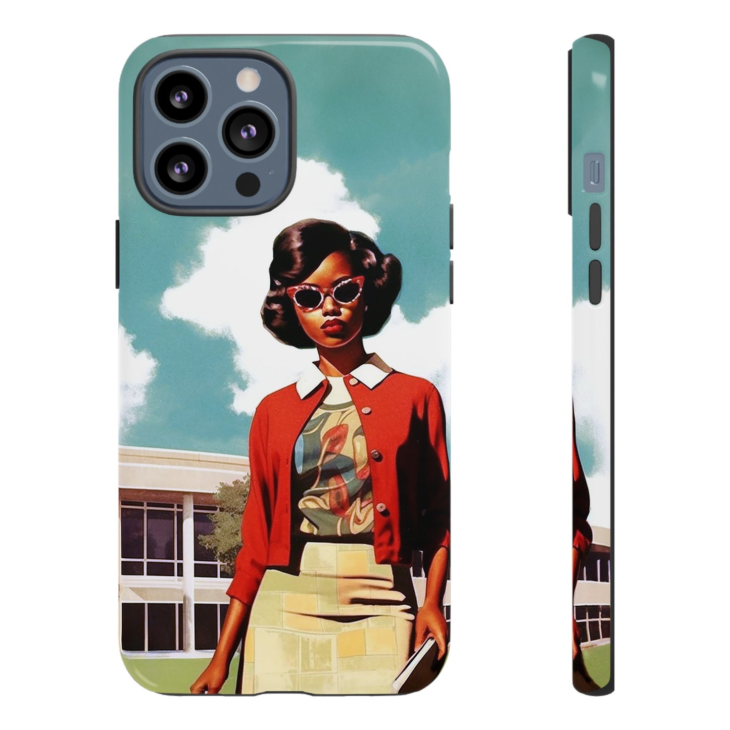 Old School Girl Phone Case