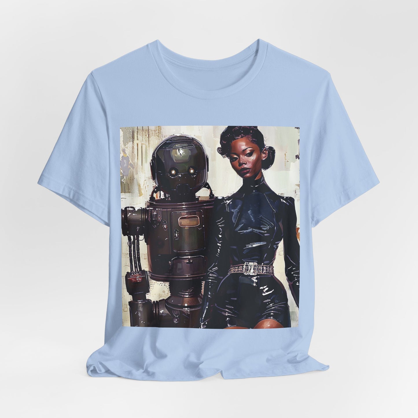 Woman with Robot Shirt