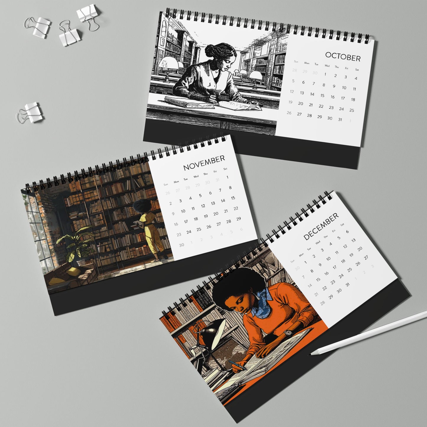 Minds and Spines 2025 Desk Calendar