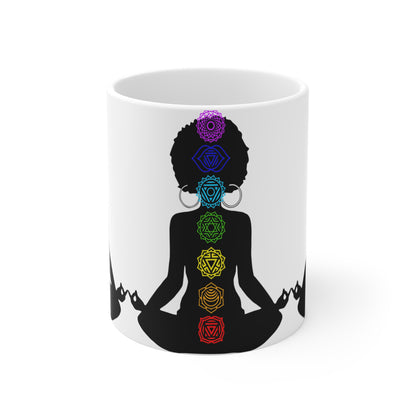 Afro Yoga Chakras Mug