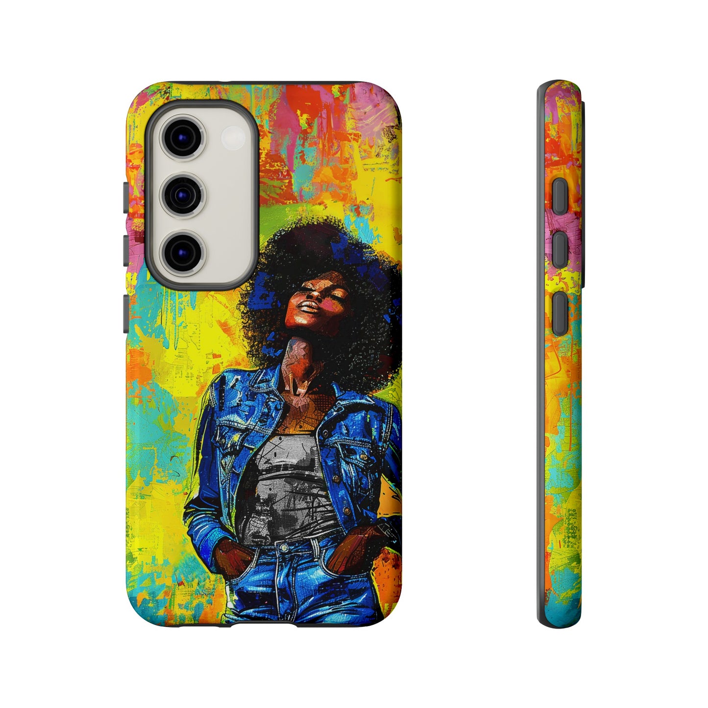 Afro Denim Phone Case