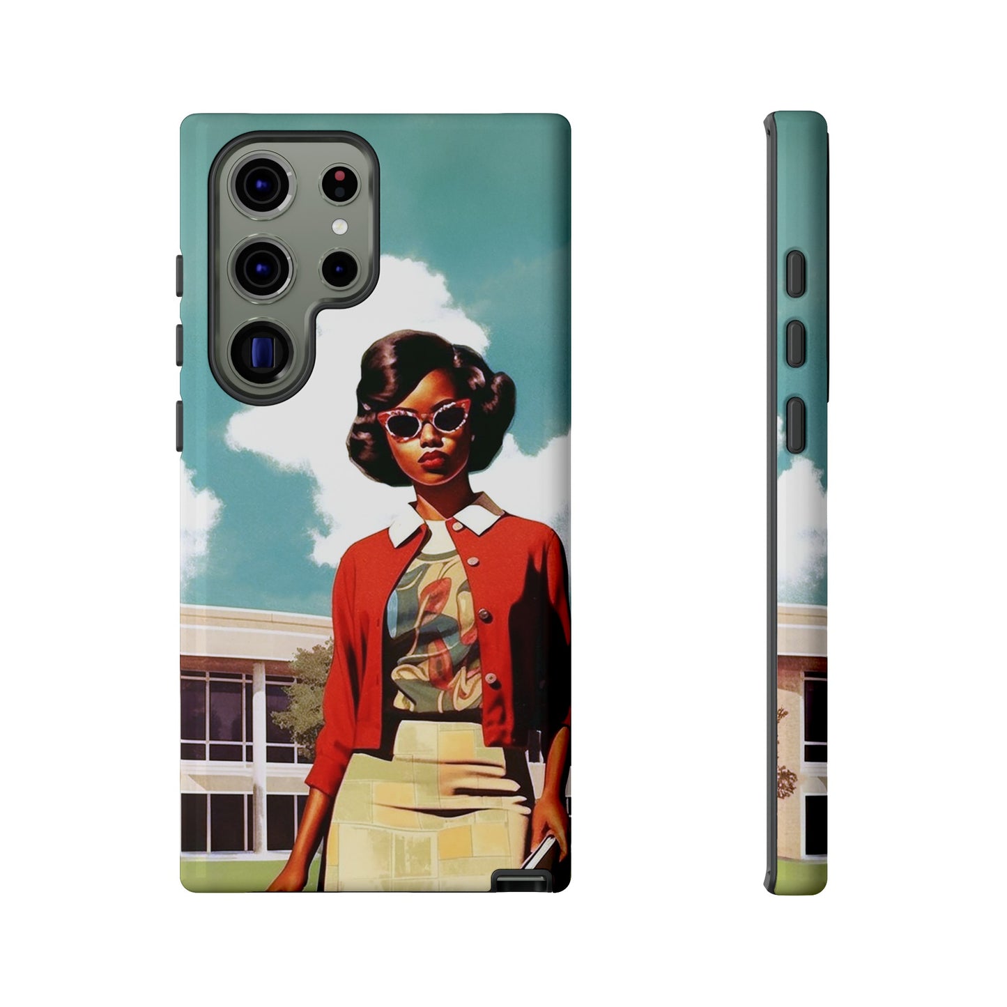 Old School Girl Phone Case