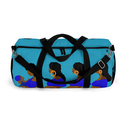 Pregnancy Blue Duffel Bag