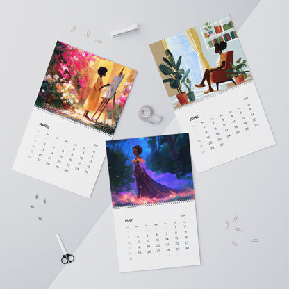 Melanin and Green Life 2026 Wall Calendar