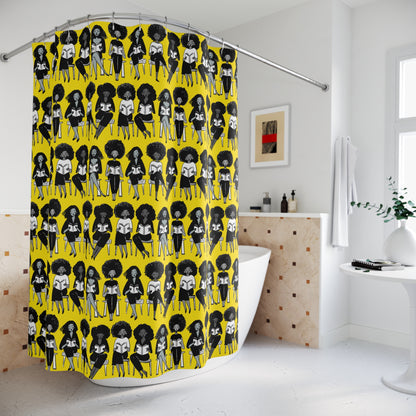 Reading Girls Shower Curtain