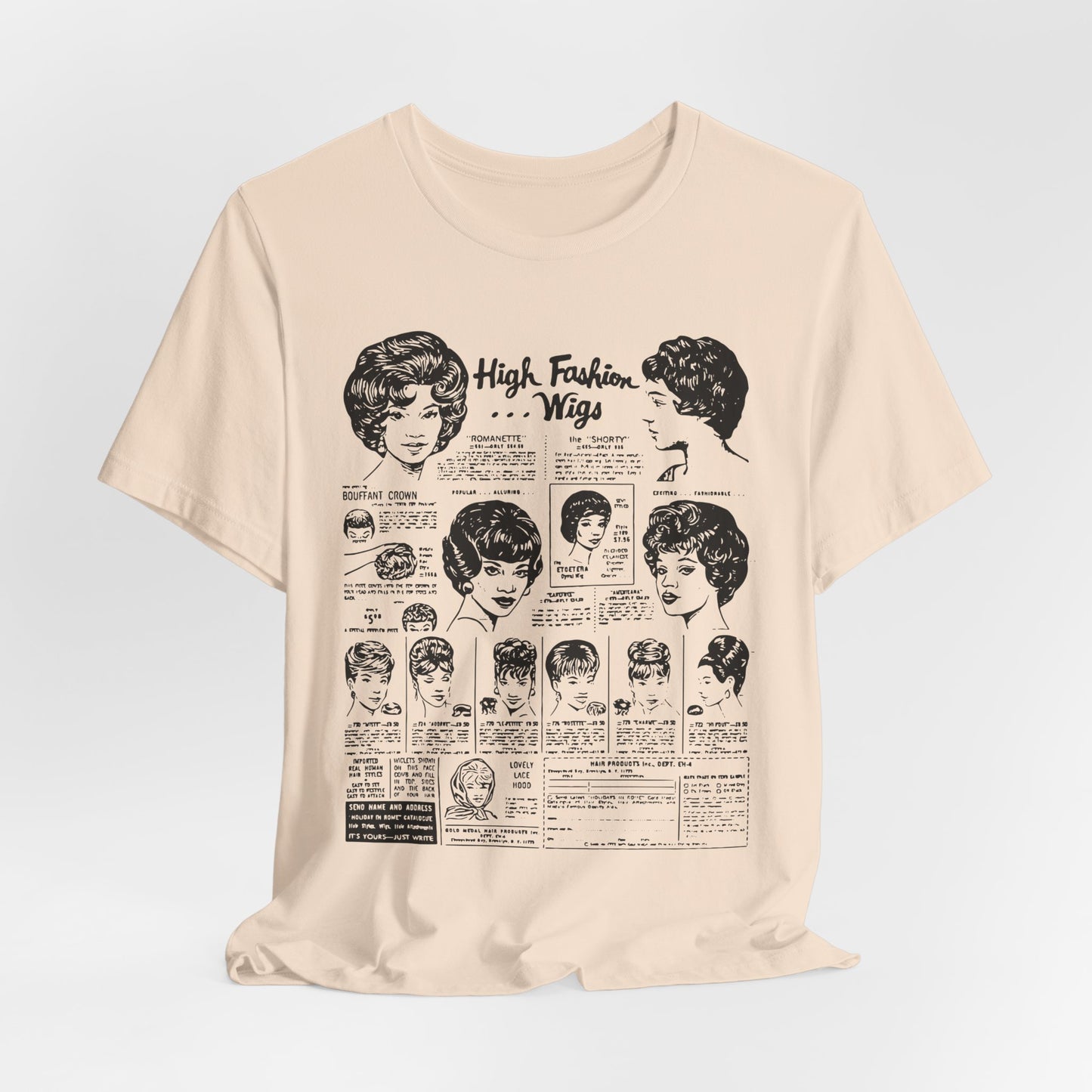 Vintage Wig Ad T-shirt