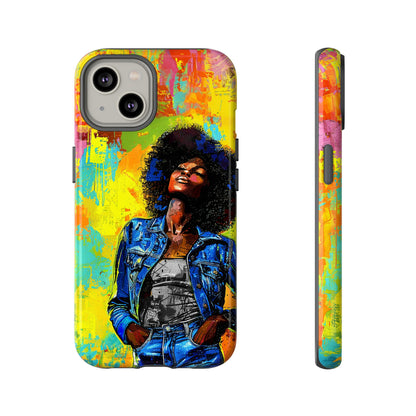 Afro Denim Phone Case