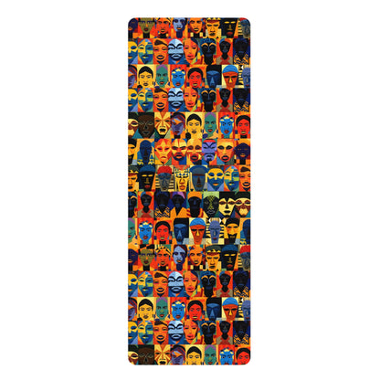 Quilted Faces Yoga Mat