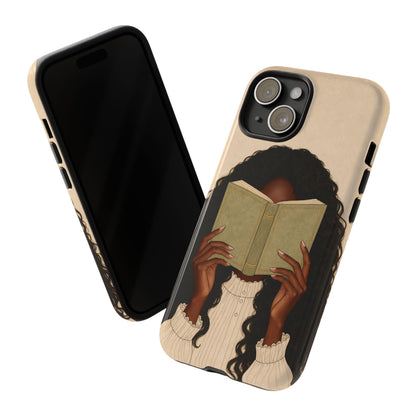 Girl Reading Phone Case