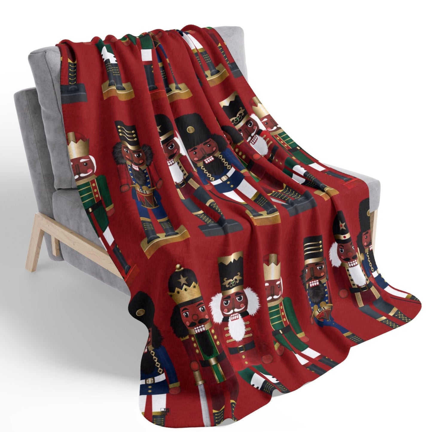 Nutcrackers Sherpa Blanket