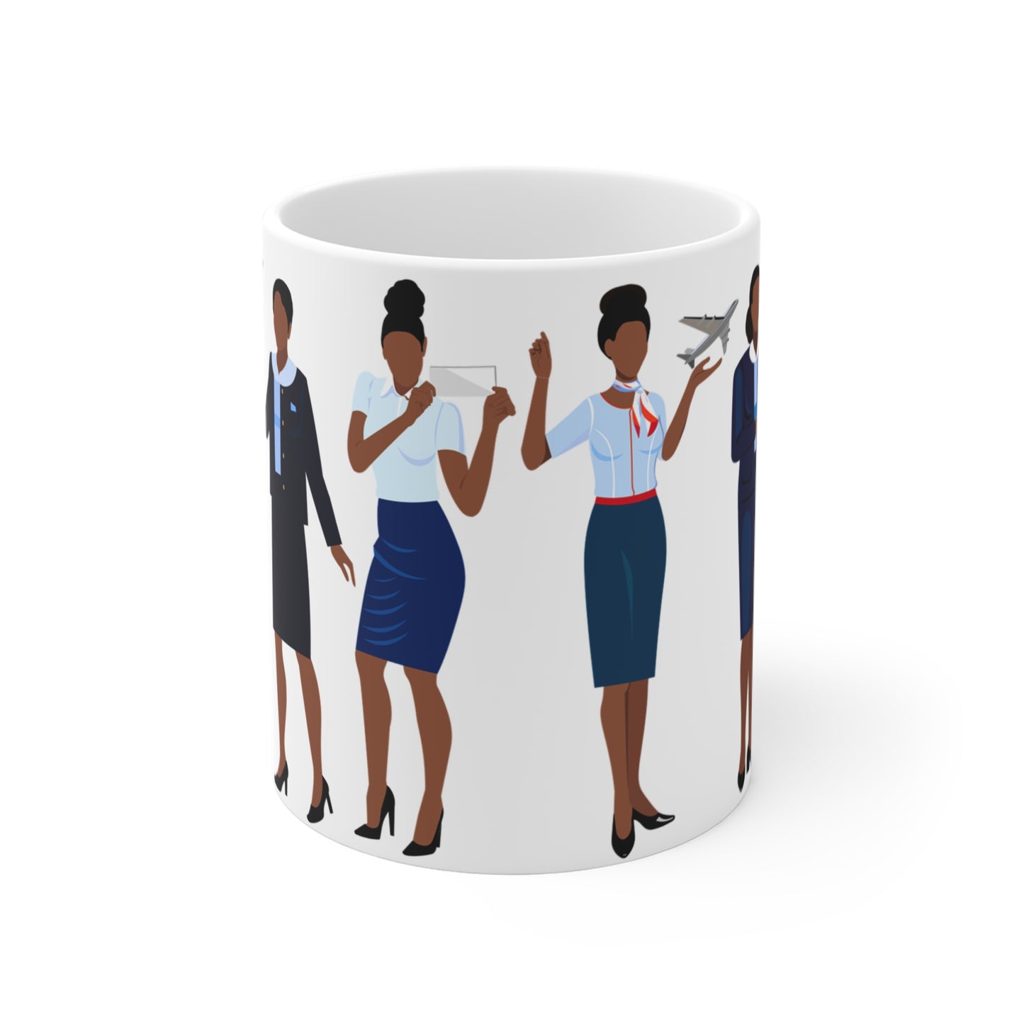 Black Stewardess Mug