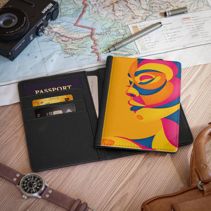 Colorful Face Passport Cover